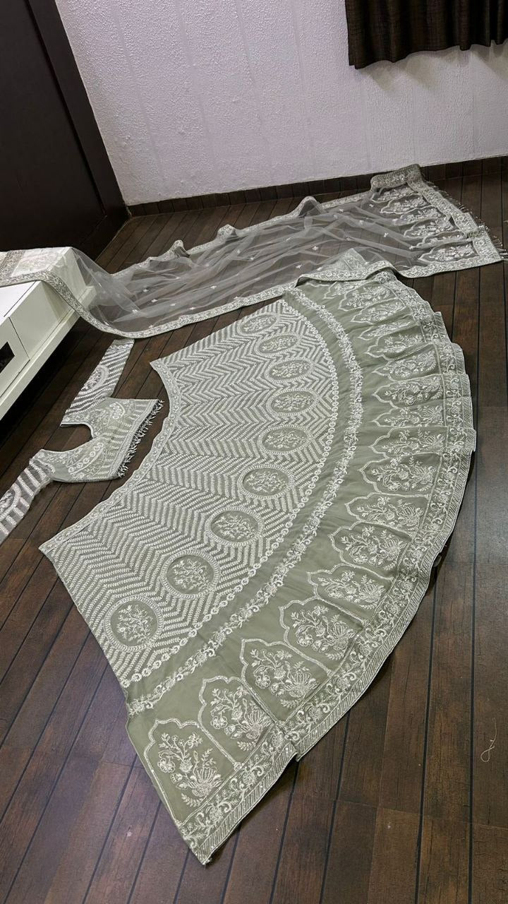 Light Mint Green Lehenga