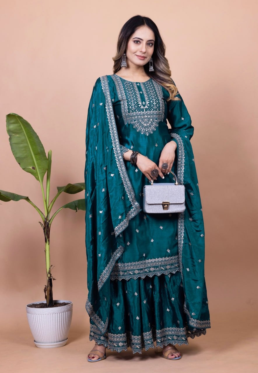 Black Sharara Outfit
