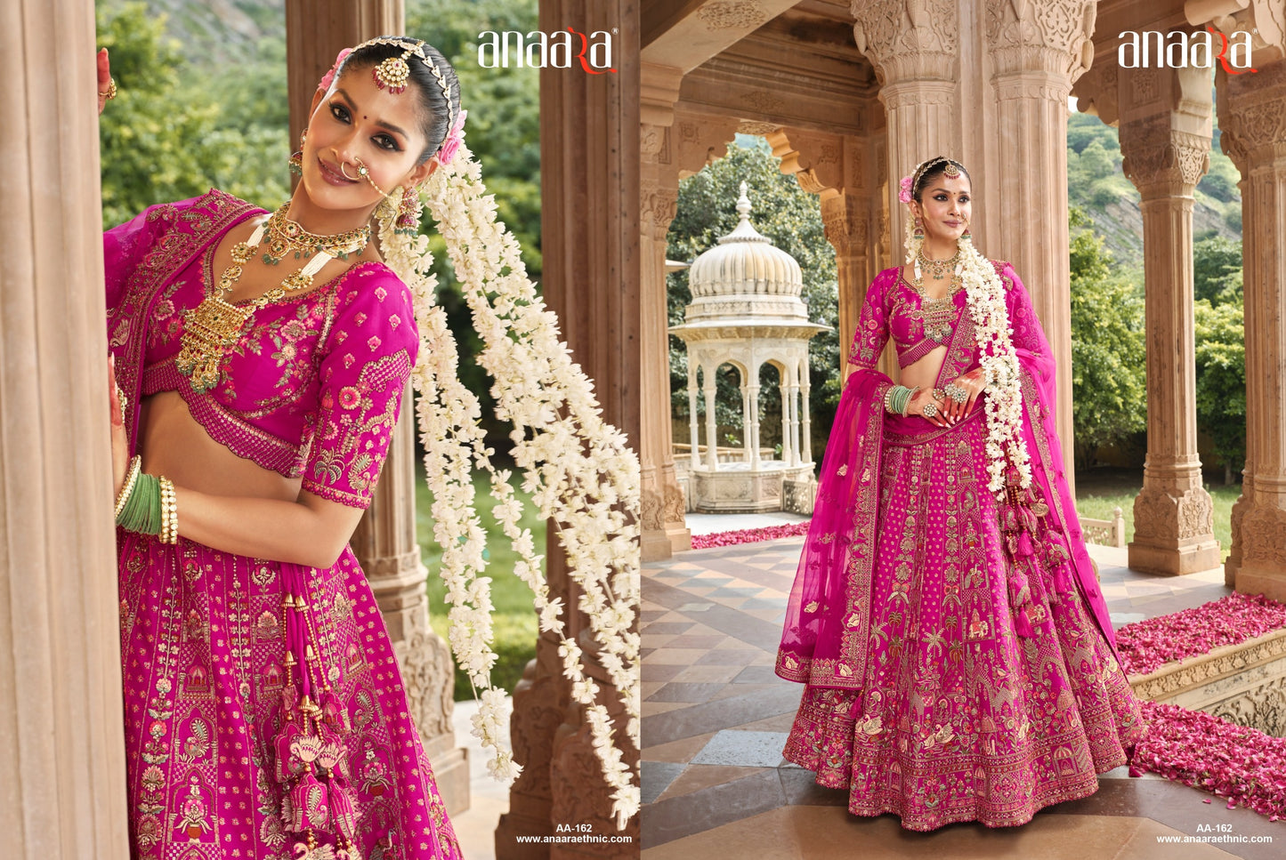 Cerise Pink Maharani Lehenga