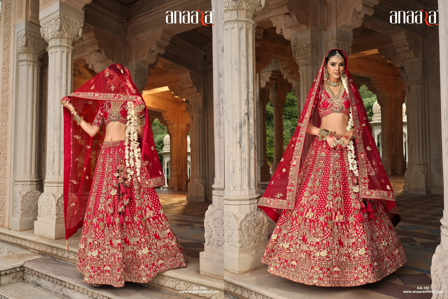Red Bridal Lehenga