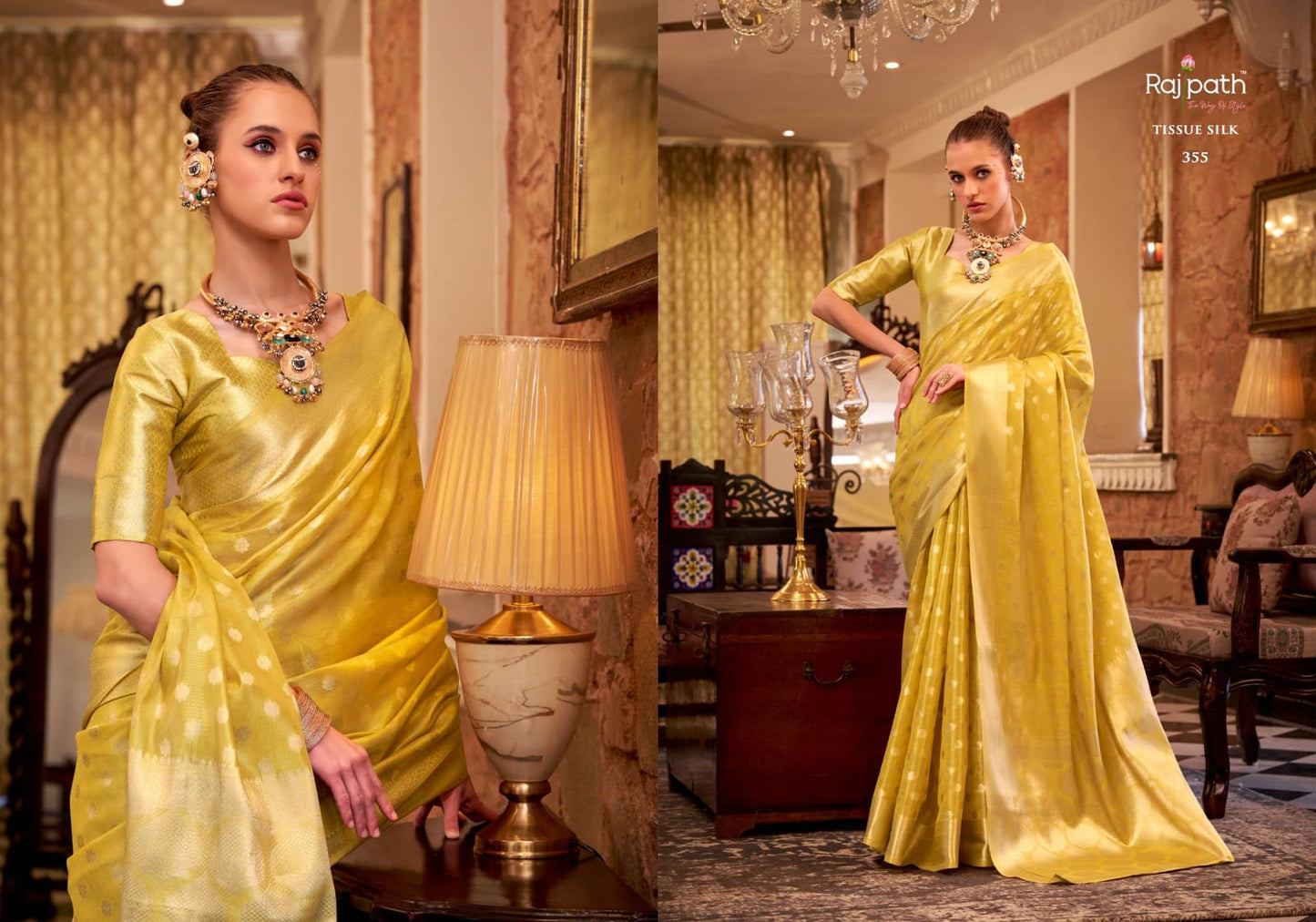 Yellow Silk Saree