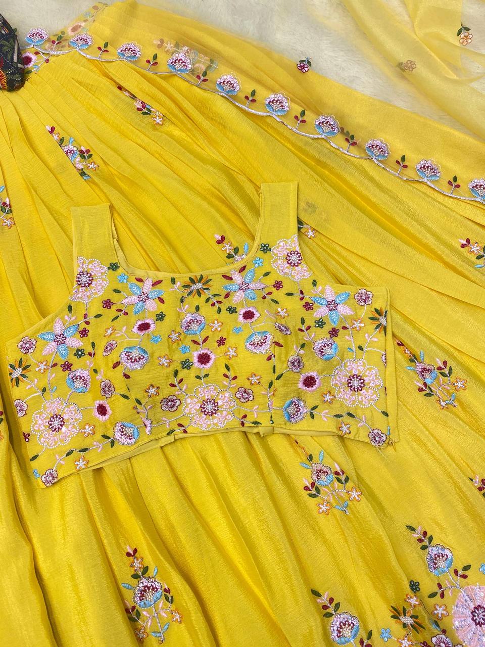 Yellow Koti Lehenga