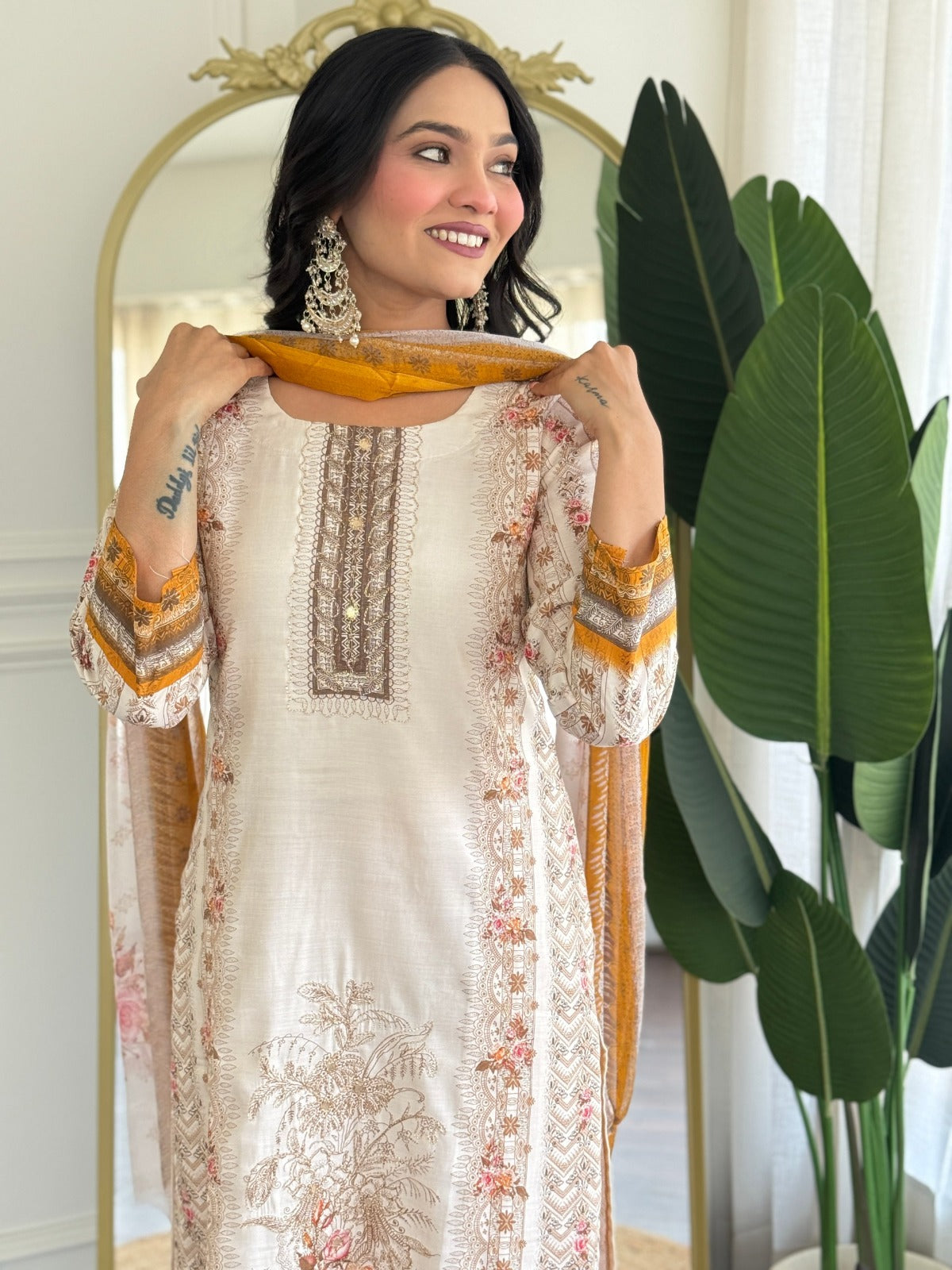 Modal Print Suit