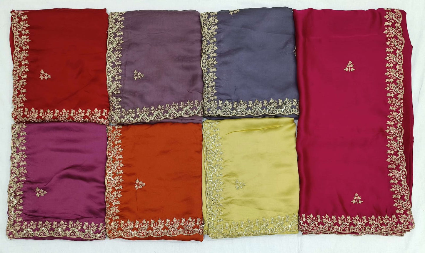 Lavender Satin Silk Saree