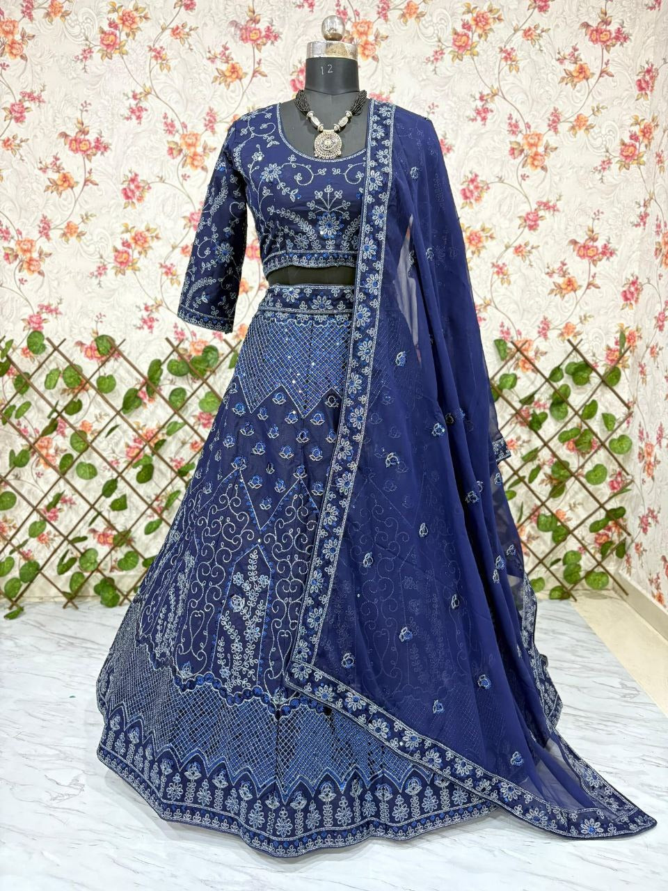 Persian Blue Lehenga