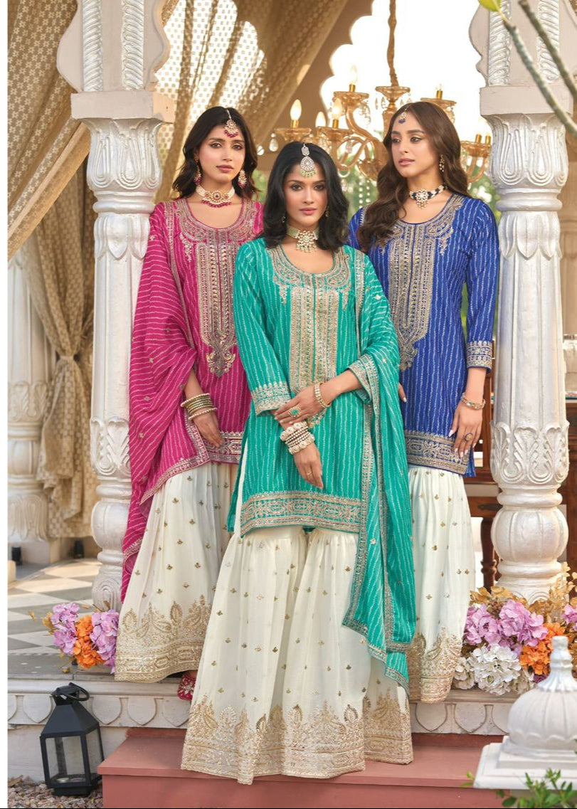 Pink Sharara Set