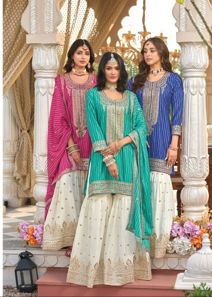 Pink Sharara Set