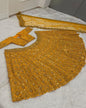 Bright Yellow Sequins Lehenga