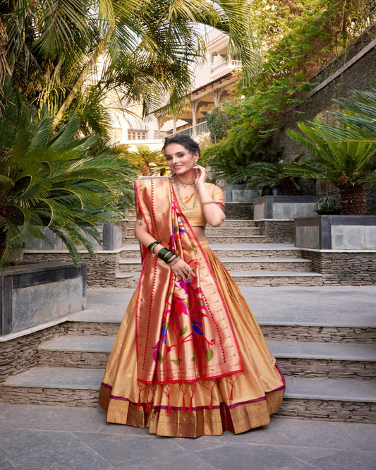 Gold Silk Lehenga