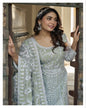 Light Pista Green Gown With Dupatta