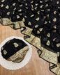 Black Georgette Saree