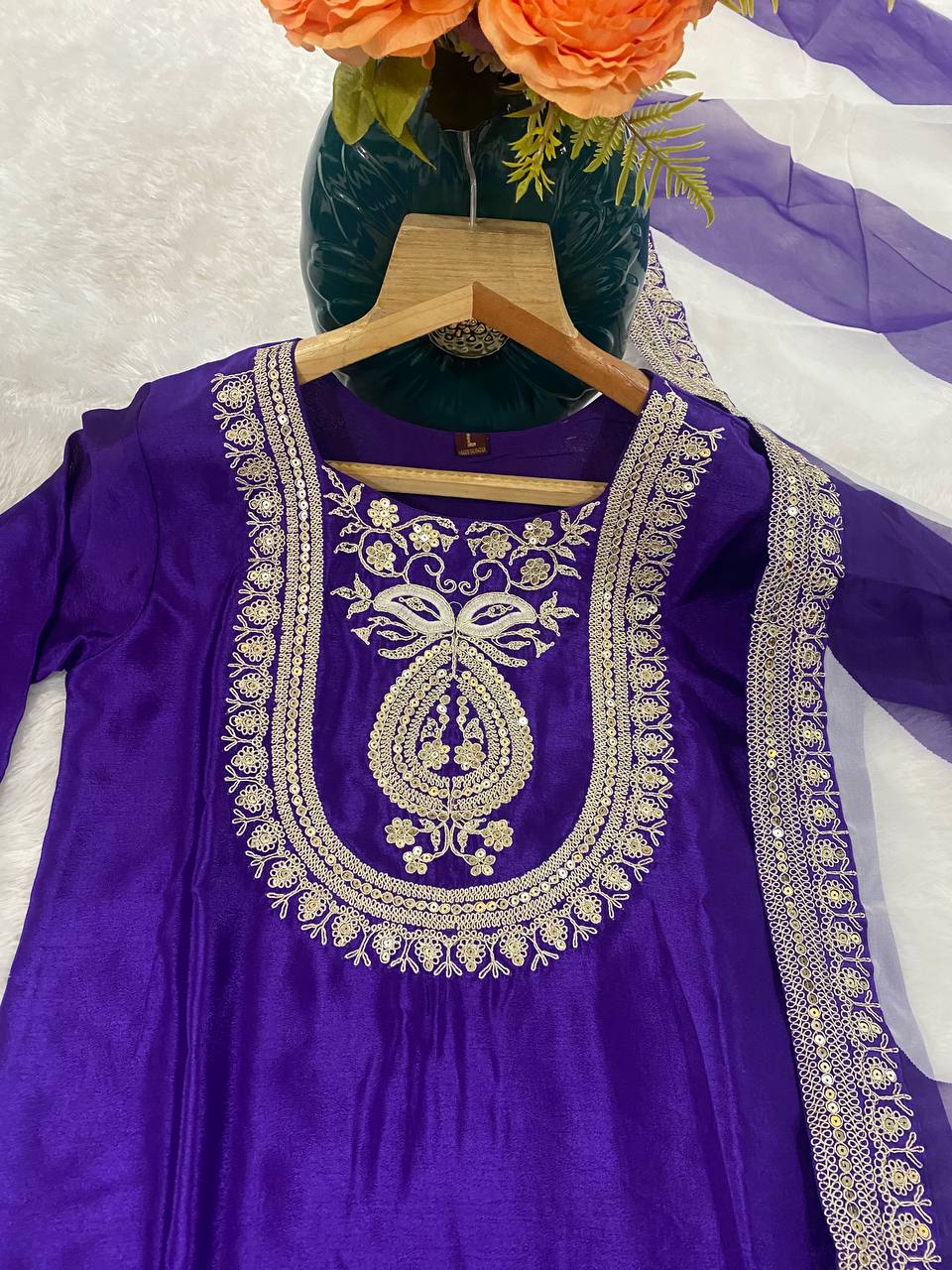 Purple Palazzo Outfit