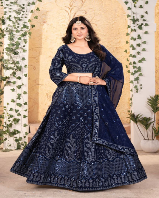 Persian Blue Lehenga
