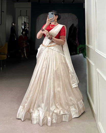 Pearl White Lehenga