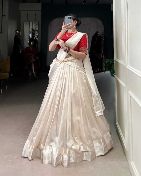 Pearl White Lehenga