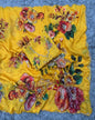 Yellow Taby Silk Floral Saree