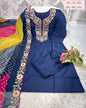 Persian Blue Silk Suit