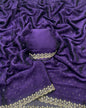 Purple Stone Work Saree