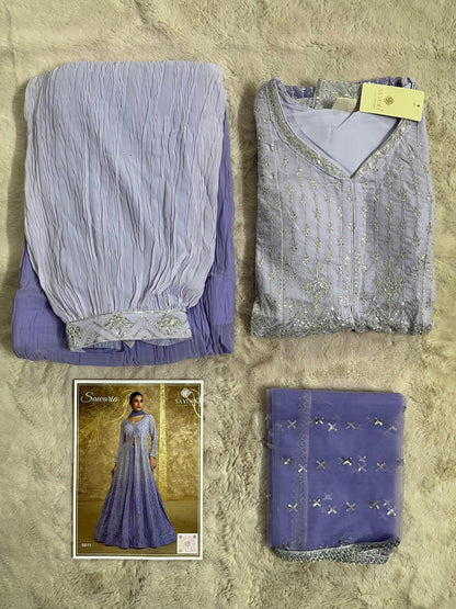Lavender Skirt Outfit