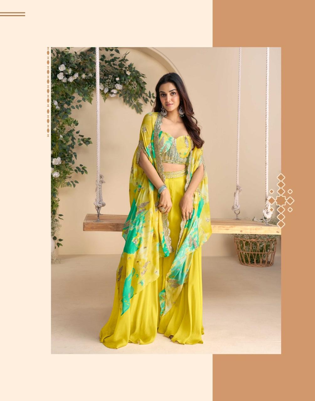 Yellow Palazzo Pants Outfit