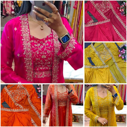 Pink Dhoti Outfit