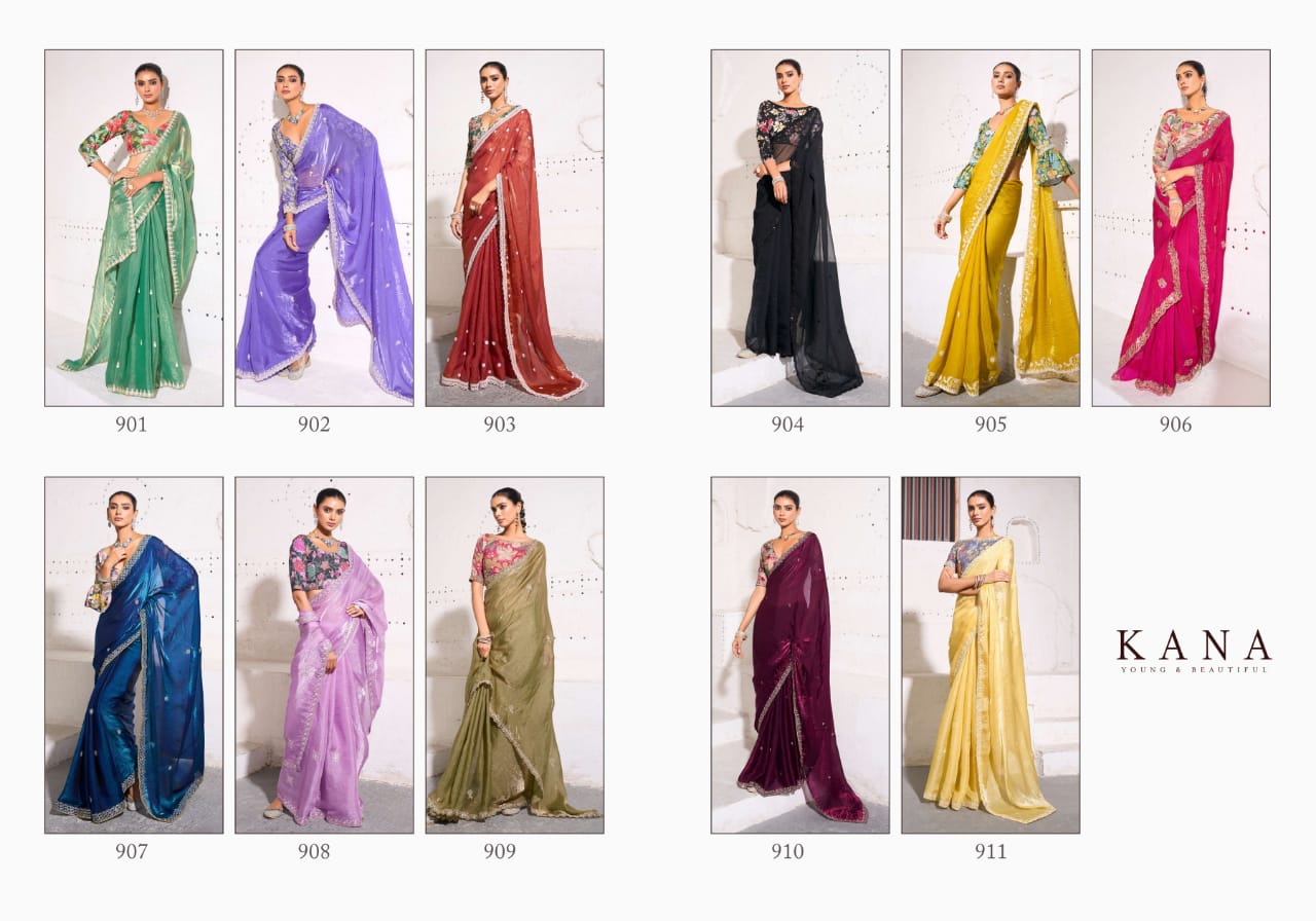 Shimmer Blue Silk Saree