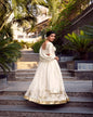 Cream And Gold Lehenga