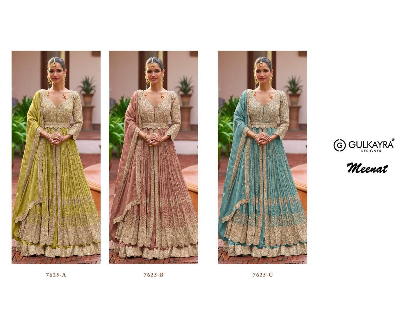 Soft Green Long Top Lehenga