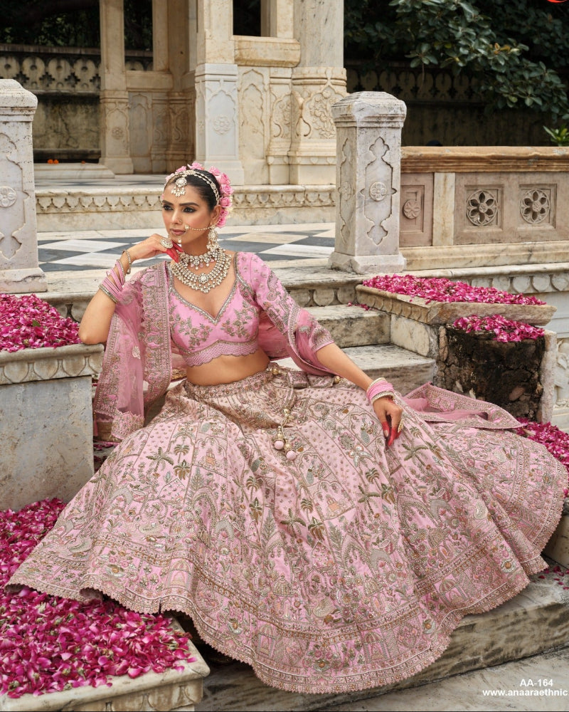 Baby Pink Bridal Lehenga