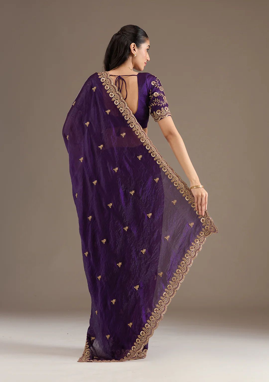 Purple Silk Saree