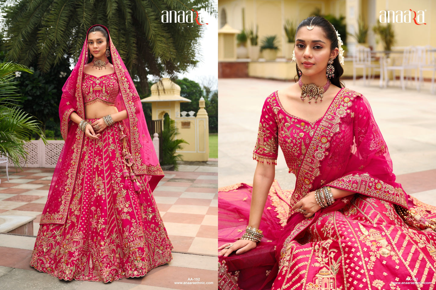 Cherry Pink Maharani Lehenga