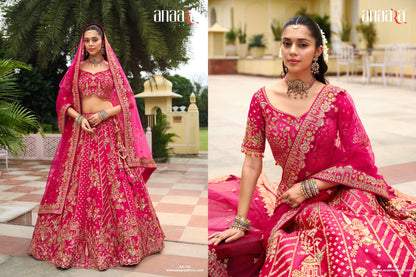 Cherry Pink Maharani Lehenga