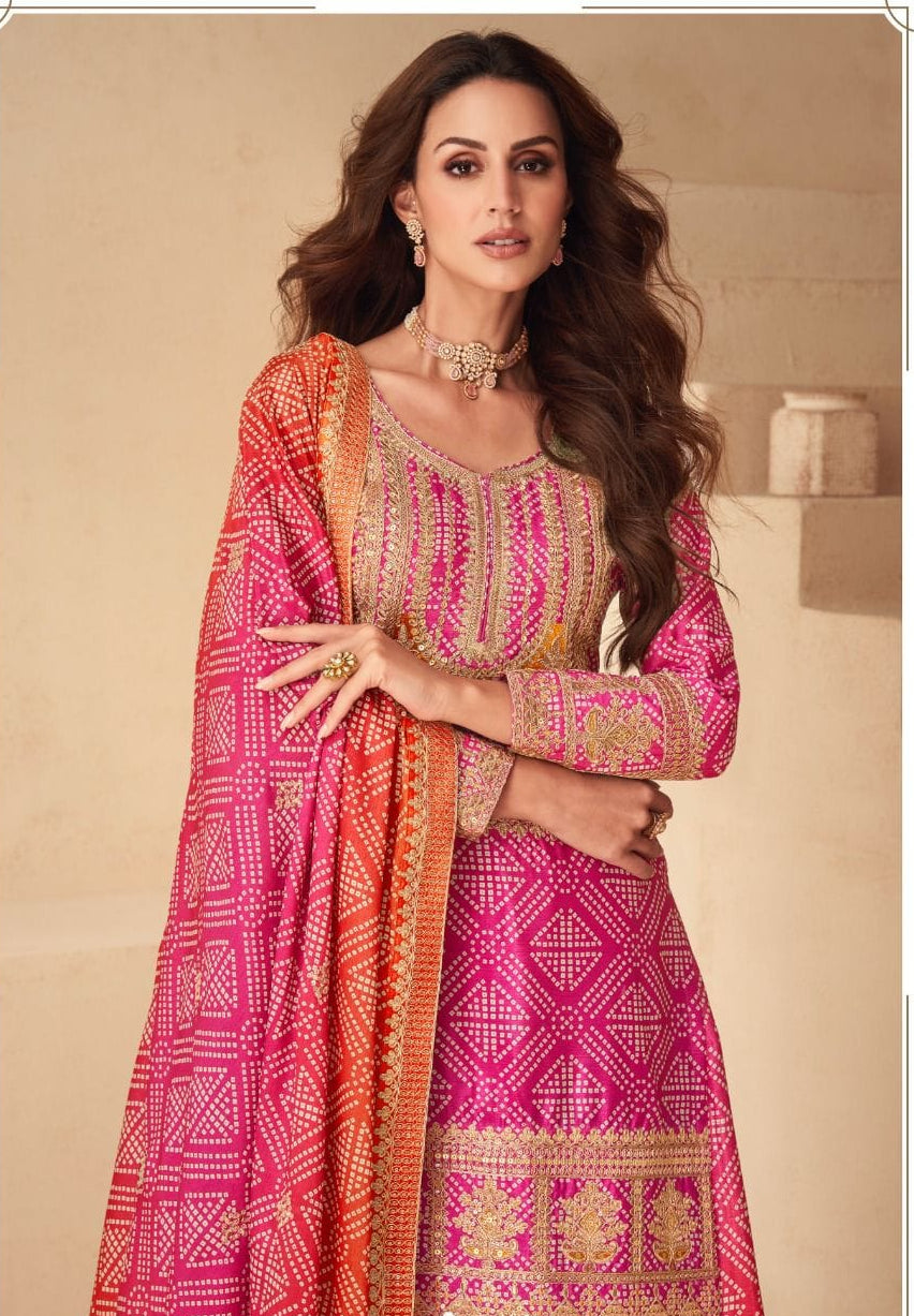 Orange And Pink Outfit