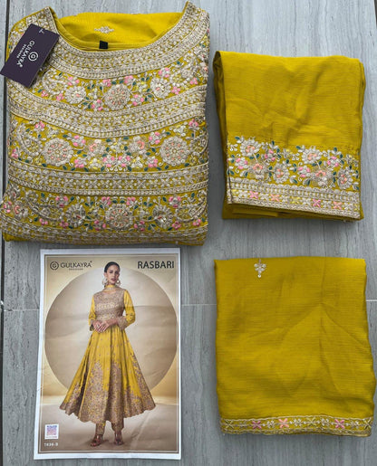 Chrome Yellow Chinon Silk Outfit