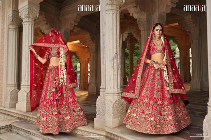 Red Bridal Lehenga