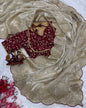 Gold And Red Jimmy Choo Saree