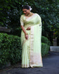 Soft Green Tissue Silk Saree