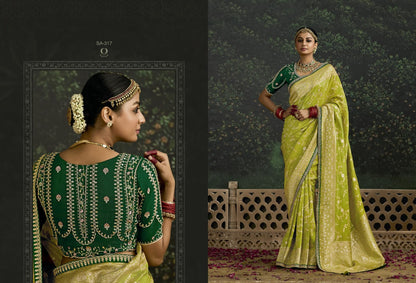 Light Green Handloom Silk Saree