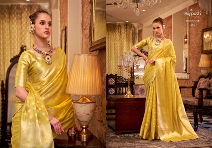 Yellow Silk Saree