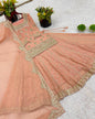Soft Peach Georgette Lehenga
