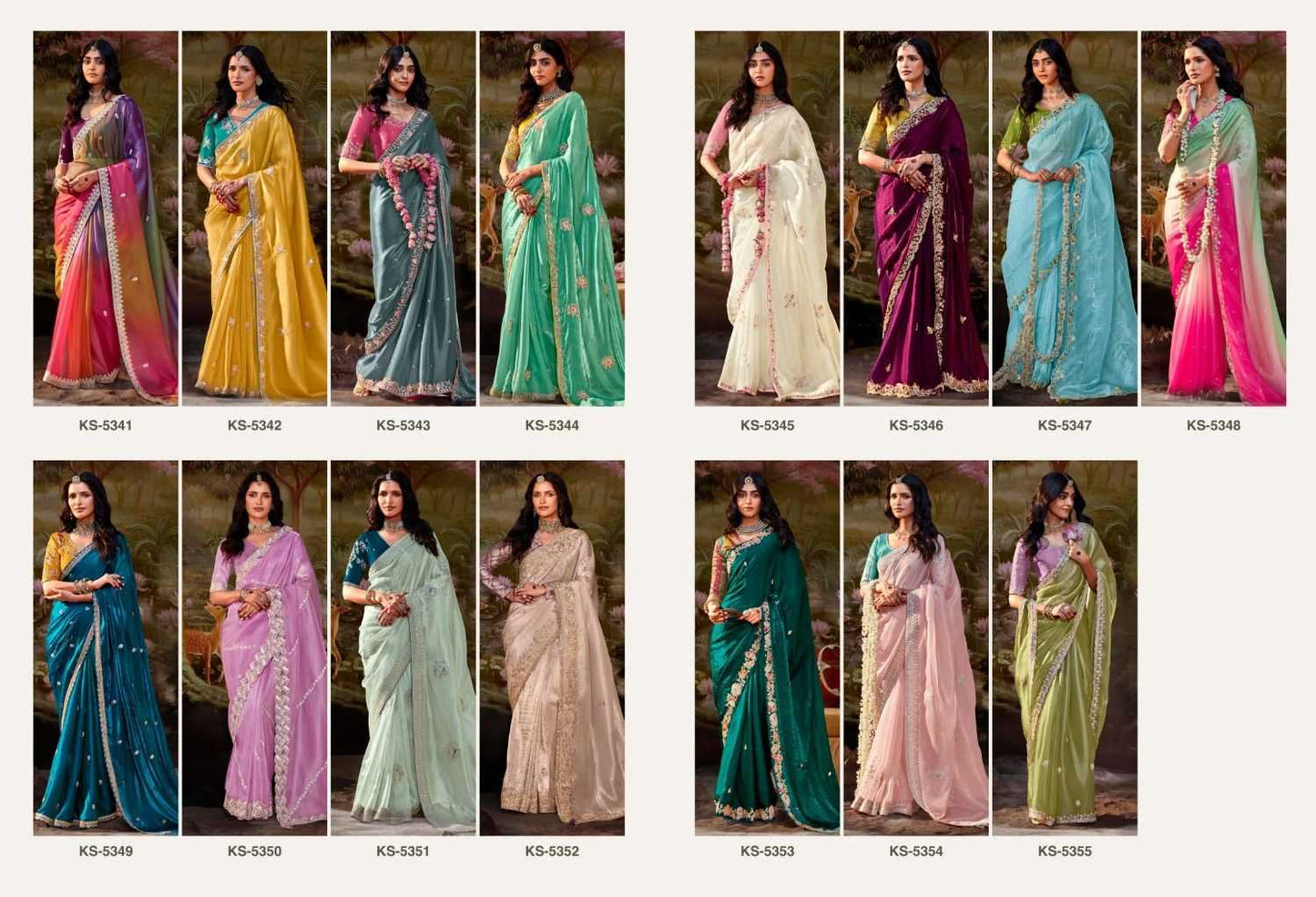 Mint Green And Chrome Yellow Silk Saree