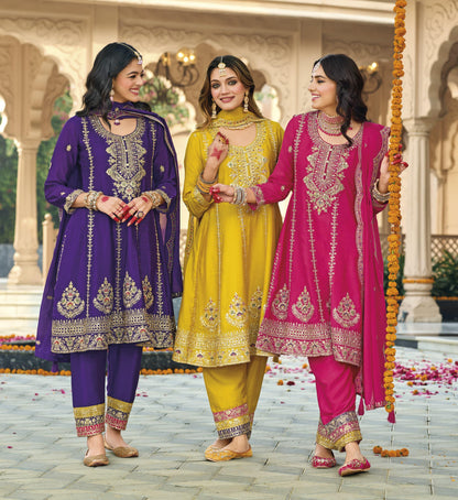 Chrome Yellow Silk Outfit