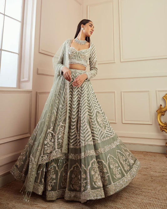 Light Mint Green Lehenga