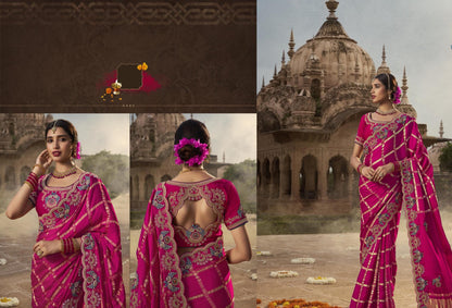 Pink Silk Saree