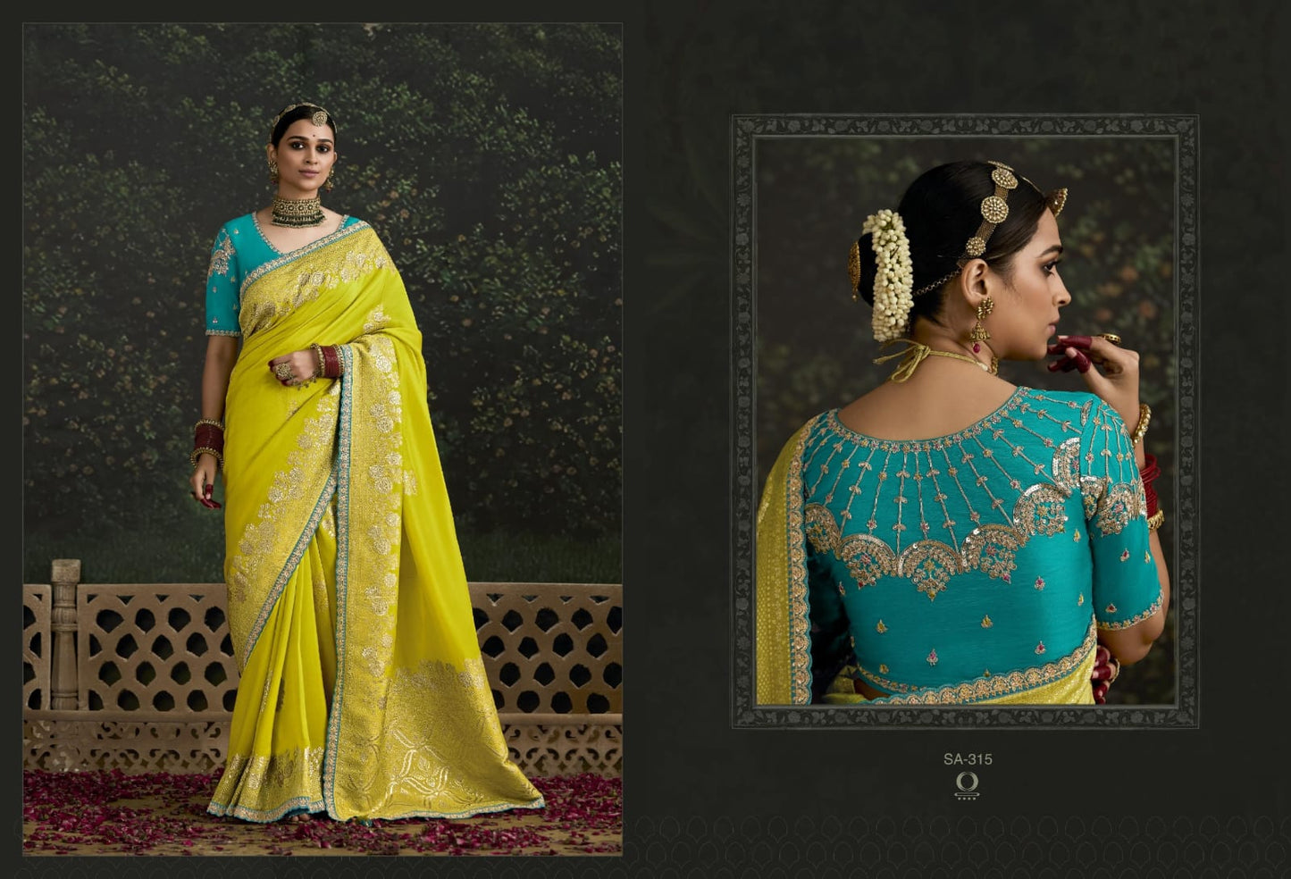 Lime Green Handloom Saree
