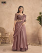 Rust Pink Lehenga Saree
