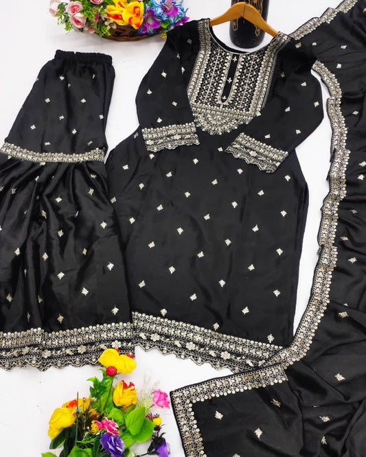 Black Sharara Outfit