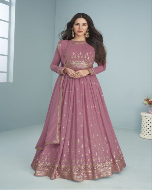 Onion Pink Gown Outfit