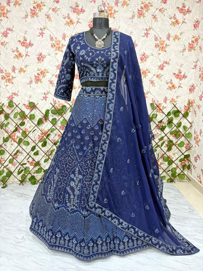 Persian Blue Lehenga