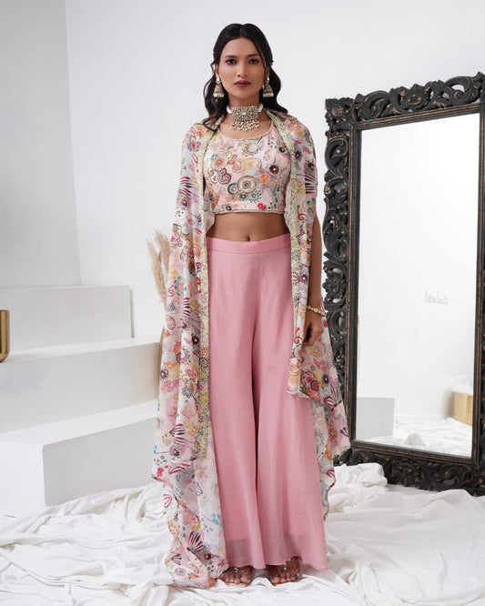 Pink Indo Western Outfit